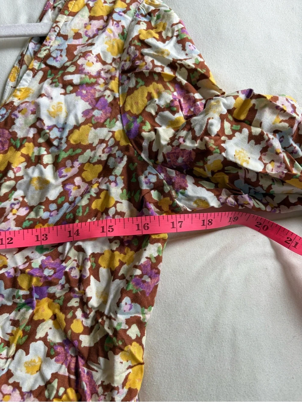 Sanctuary Floral Long Sleeve Crop Top - XL